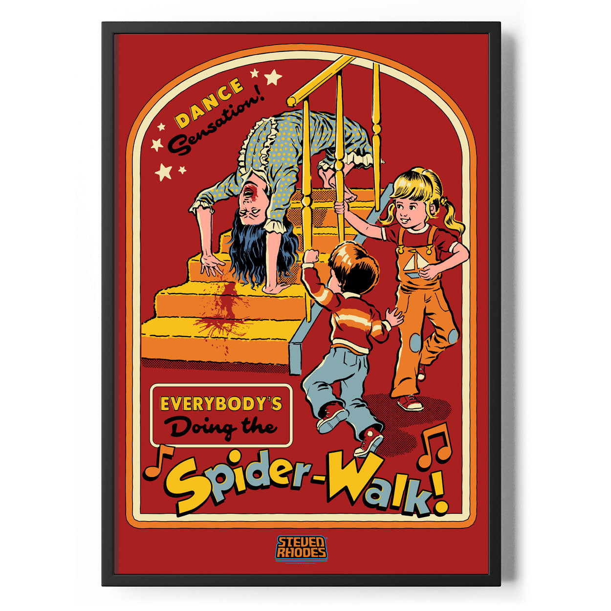 Doing The Spider-Walk Poster Standard Poster Standard fra Steven Rhodes