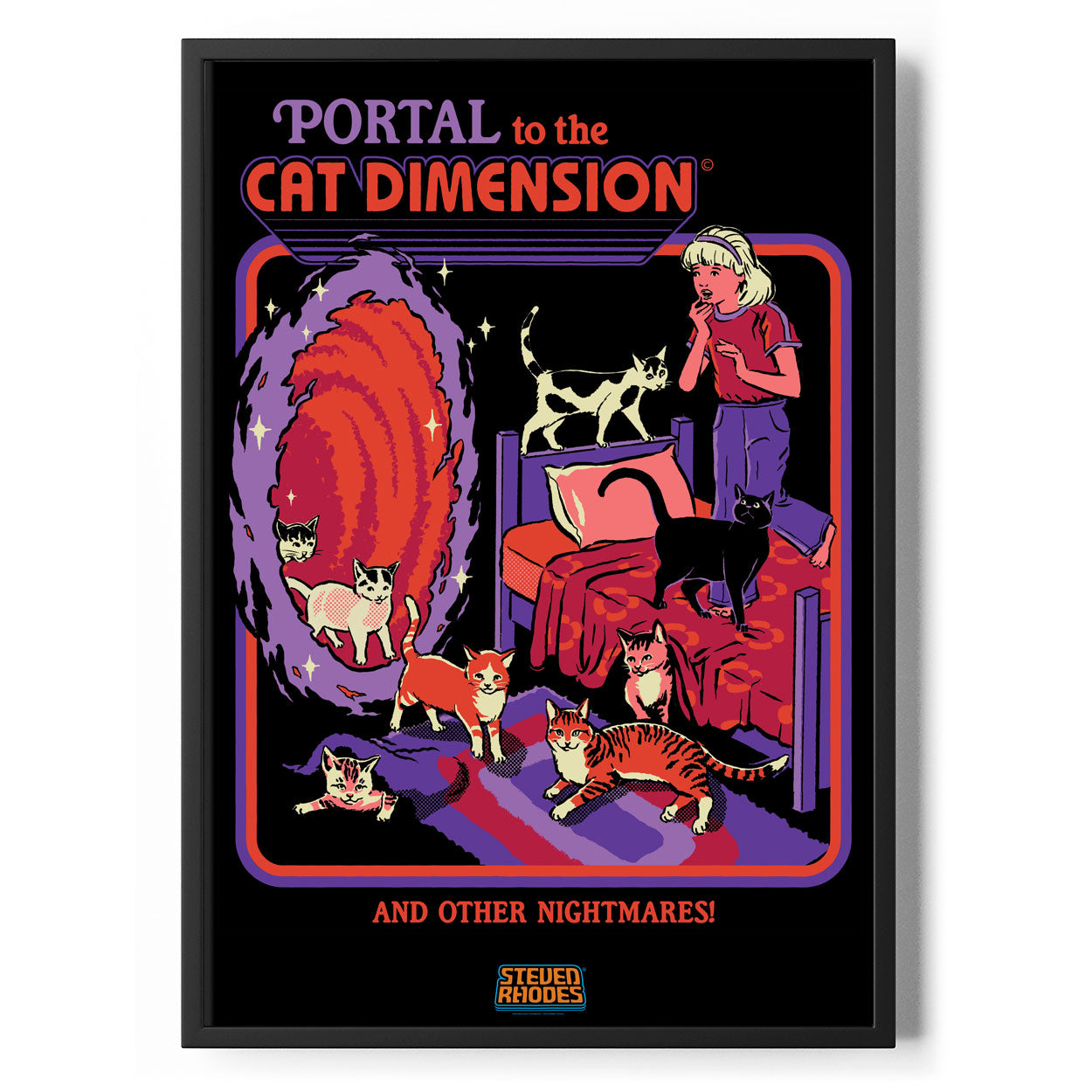 Cat Dimension Poster Standard Poster Standard fra Steven Rhodes