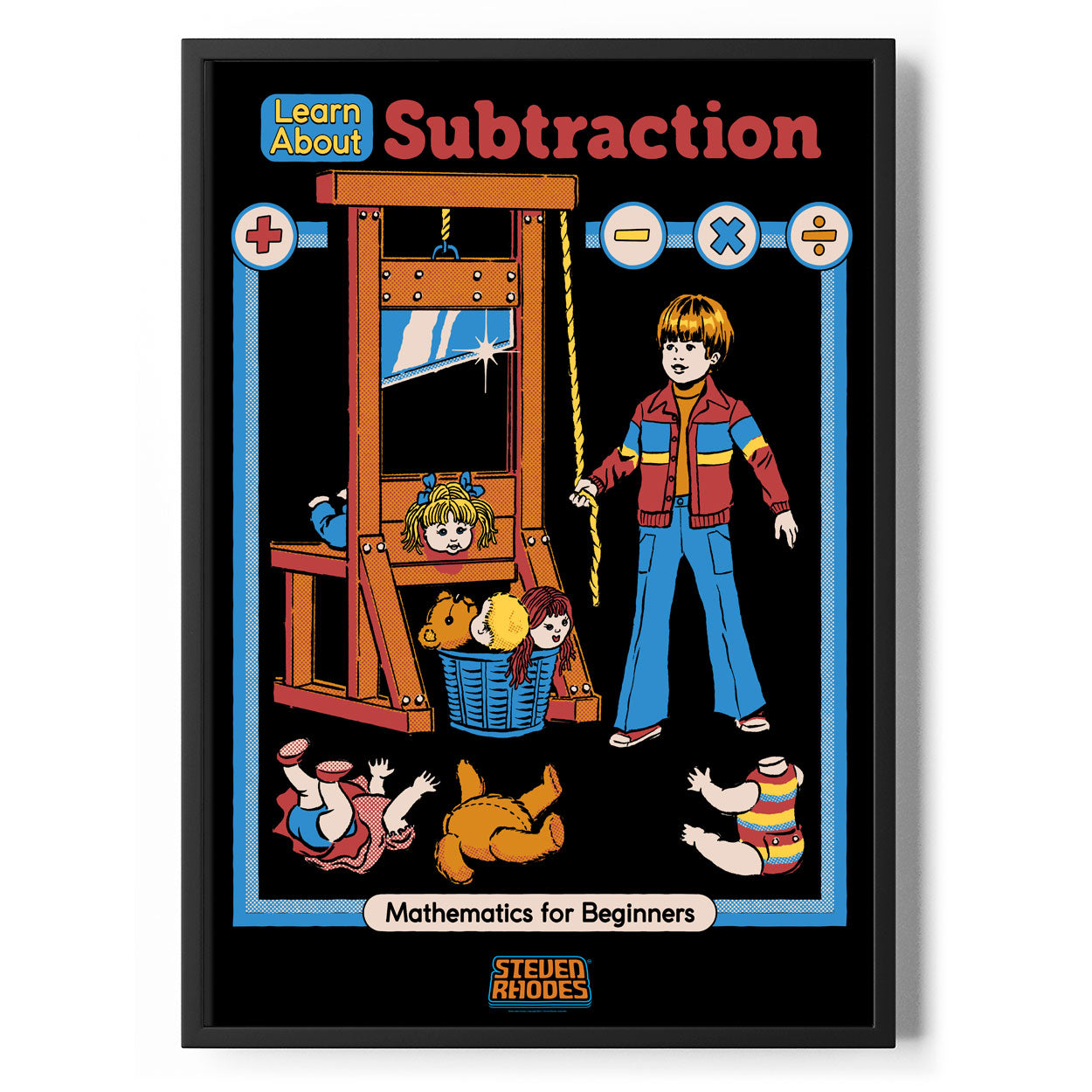 Learn About Subtraction Poster Standard Poster Standard fra Steven Rhodes