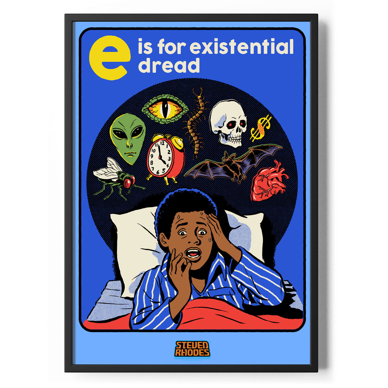 E Is For Existential Dread Poster Standard Poster Standard fra Steven Rhodes