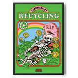 Learn About Recycling Poster Standard Poster Standard fra Steven Rhodes