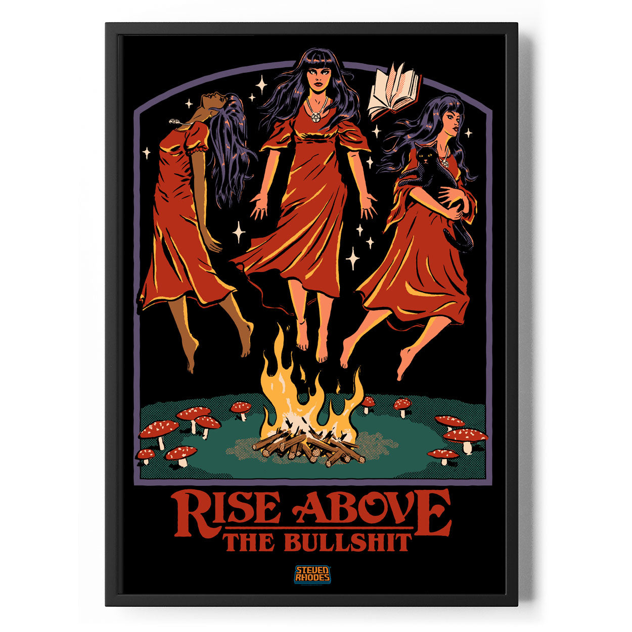 Rise Above The Bullsh*t Poster Standard Poster Standard fra Steven Rhodes