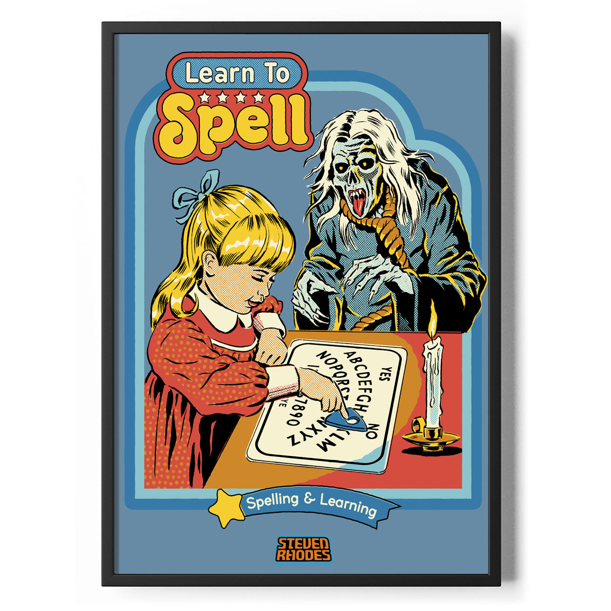 Learn To Spell Poster Standard Poster Standard fra Steven Rhodes