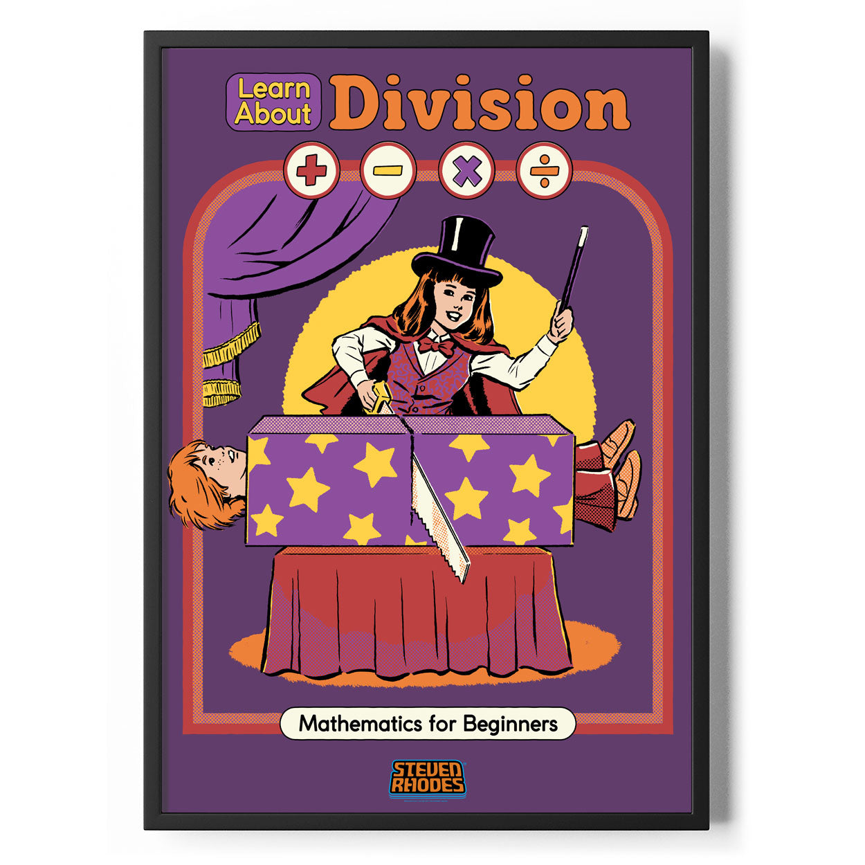 Learn About Division Poster Standard Poster Standard fra Steven Rhodes