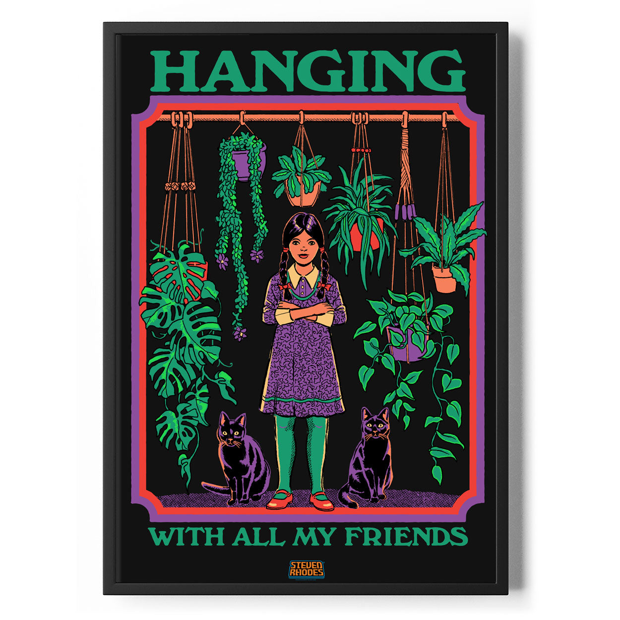 Hanging With All My Friends Poster Standard Poster Standard fra Steven Rhodes