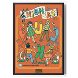 High As F*ck Poster Standard Poster Standard fra Steven Rhodes