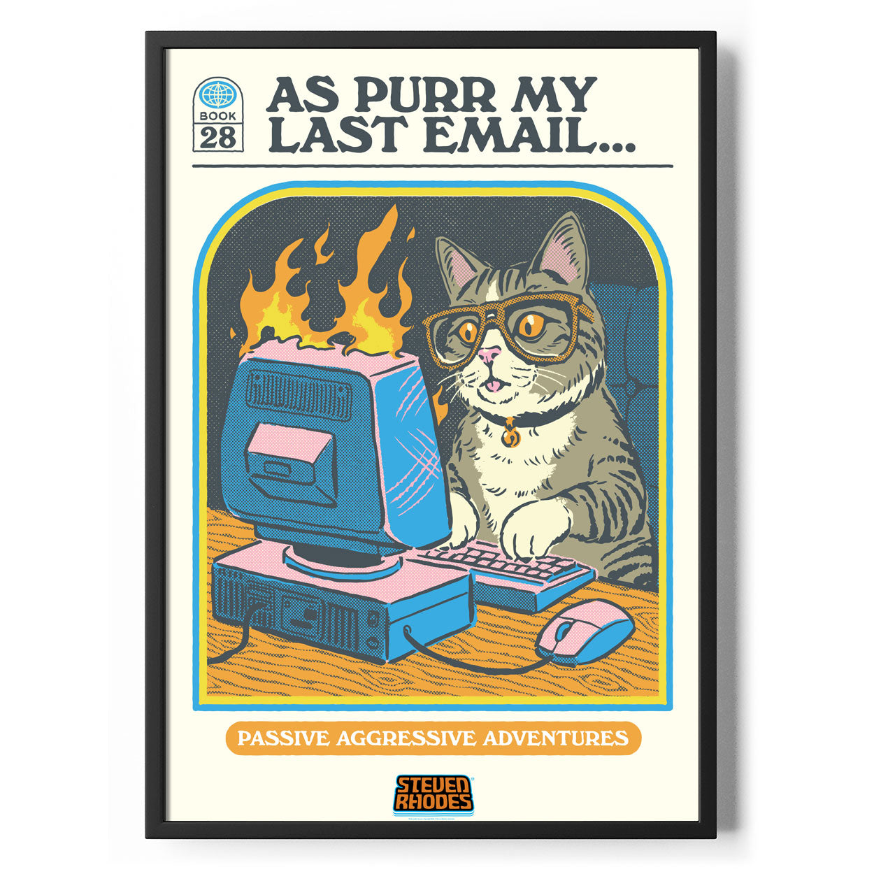 As Purr My Last Email Poster Standard Poster Standard fra Steven Rhodes