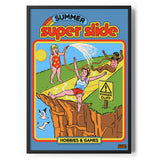 Summer Super Slide Poster Standard Poster Standard fra Steven Rhodes