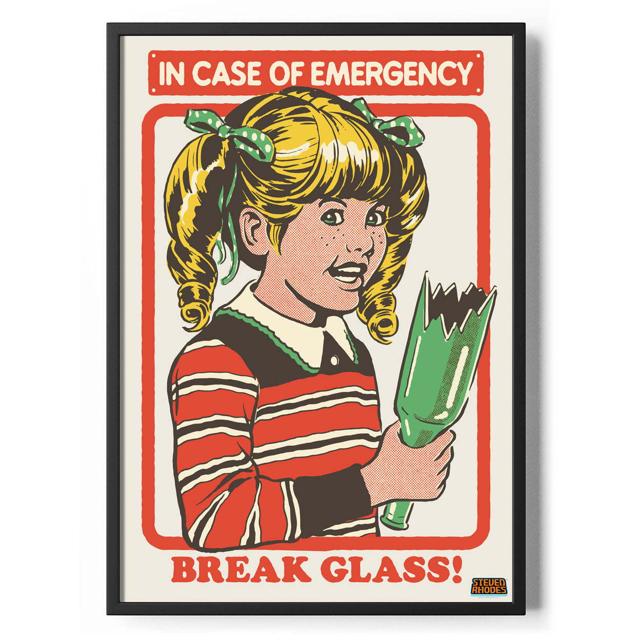 In Case of Emergency - Break Glass Poster Standard Poster Standard fra Steven Rhodes