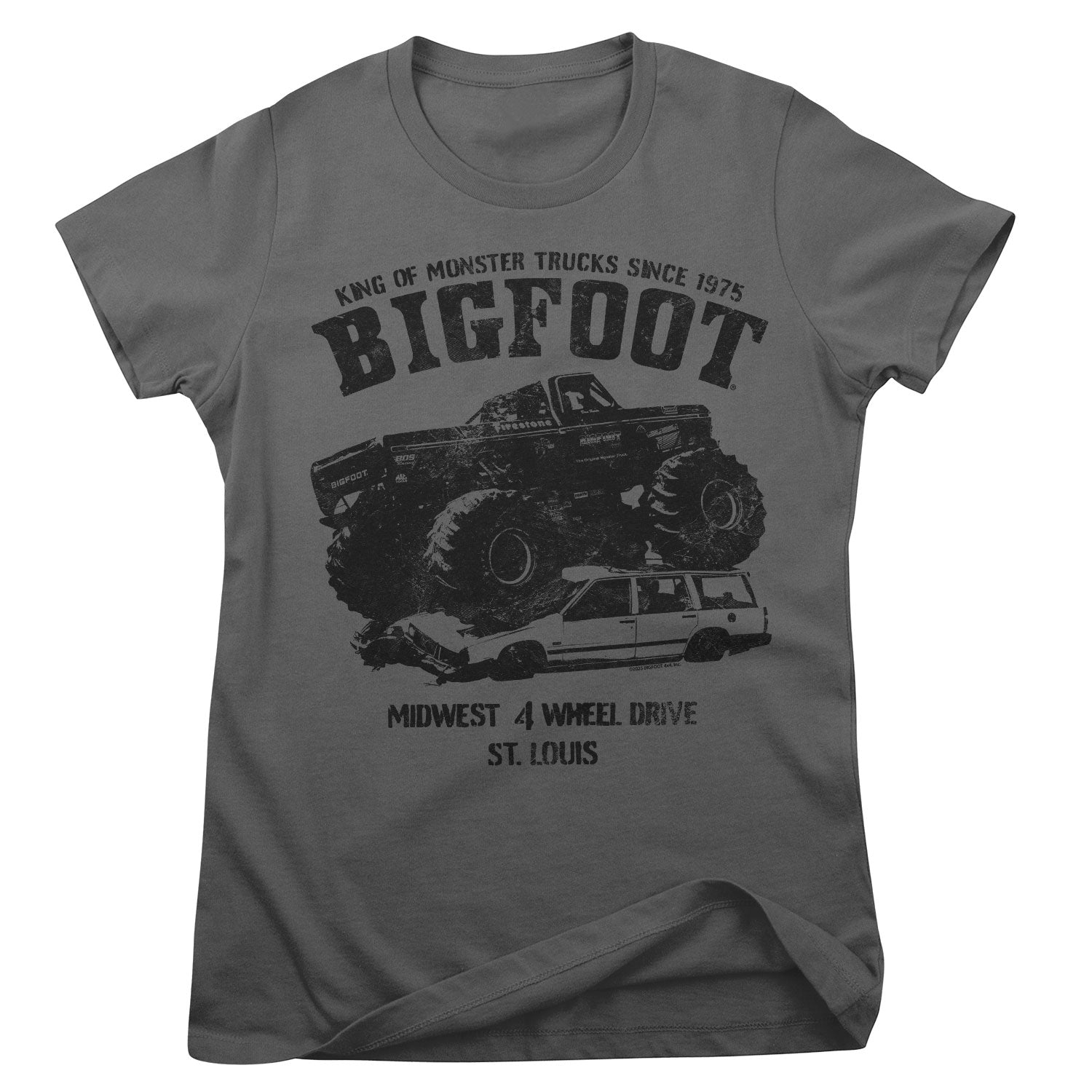 BIGFOOT Monster Car Crush Girly Tee Girly Tee fra Bigfoot Girly Tee