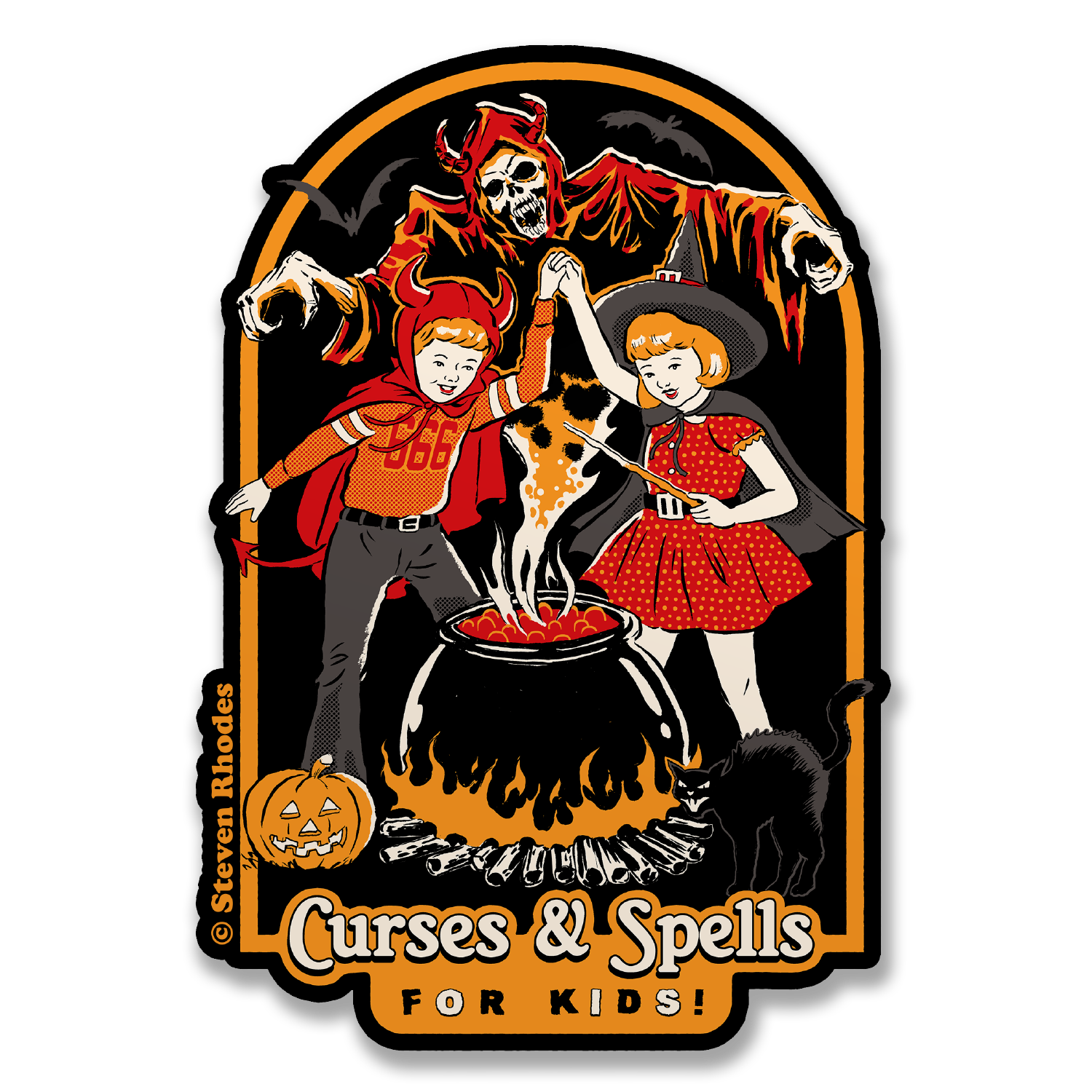 Steven Rhodes - Curses & Spells Sticker