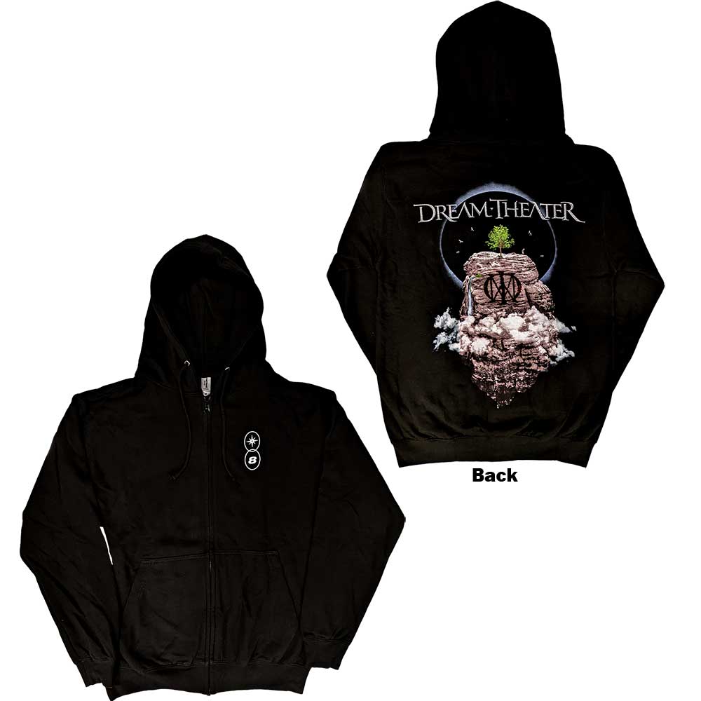 Dream Theater: Top Of The World Tour 2022 Zipped Hoodie (Back Print)