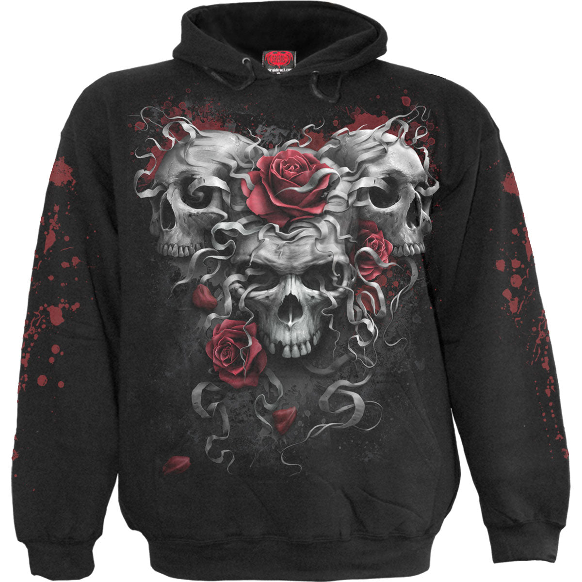 Spiral: Skulls N' Roses (Back & Sleeve Print) Hoodie – officielt merchandise
