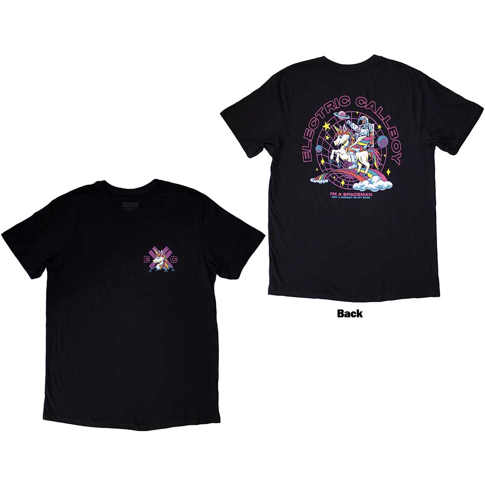 Electric Callboy: Spaceman Unicorn T-Shirt (Back Print)