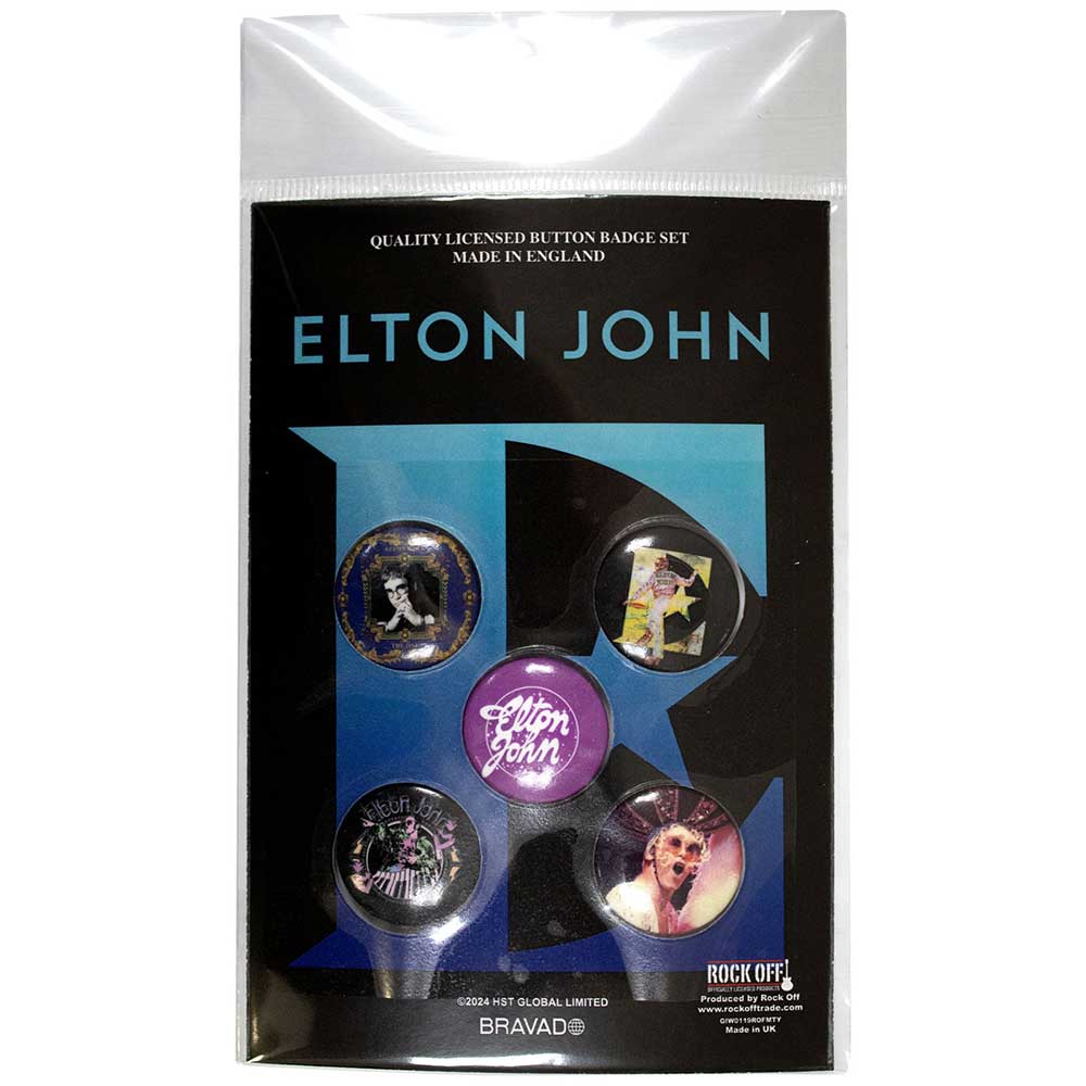 Elton John: Glasses Button Badge Pack