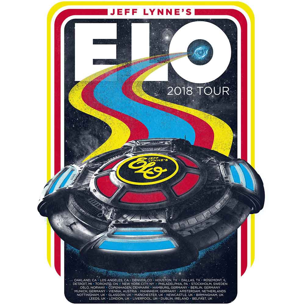 ELO: 2018 Tour (Ex - Tour) Plakat – officielt merchandise