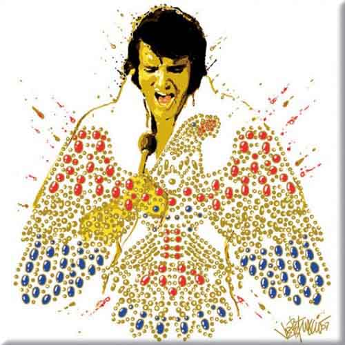 Elvis Presley: American Eagle Magnet – officielt merchandise