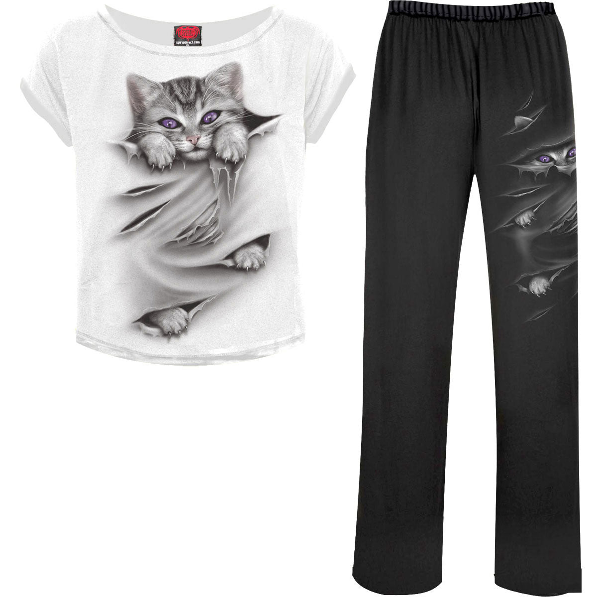 Spiral: Bright Eyes (Black & White) Pyjama – officielt merchandise