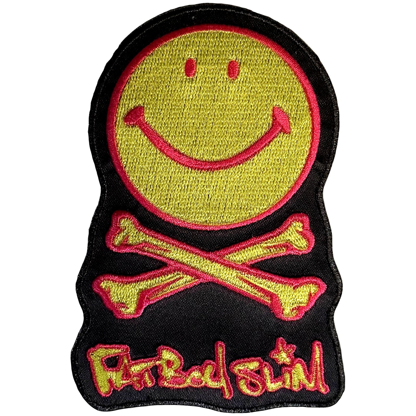 Fatboy Slim: Happy Face Logo Patch – officielt merchandise