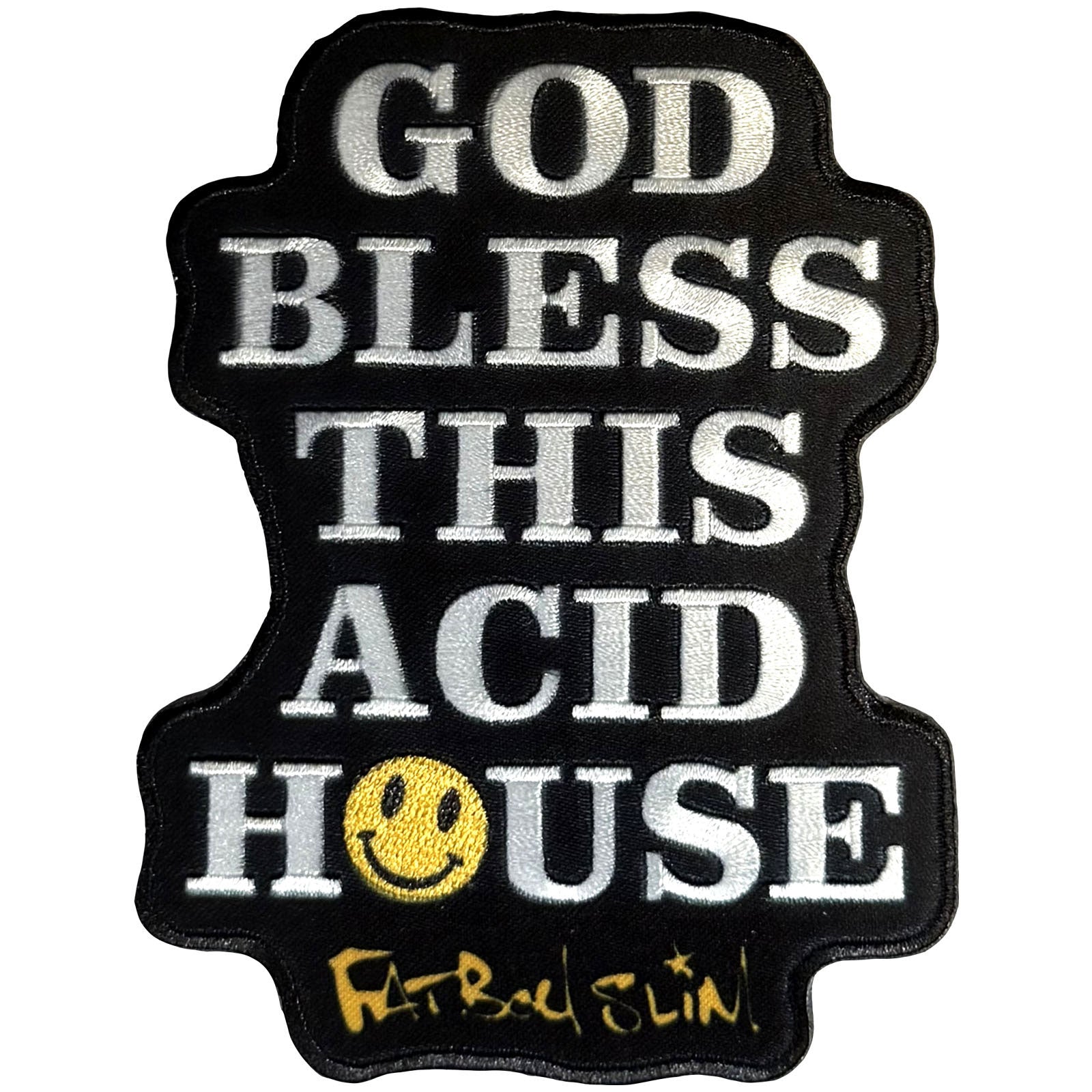 Fatboy Slim: God Bless Patch – officielt merchandise