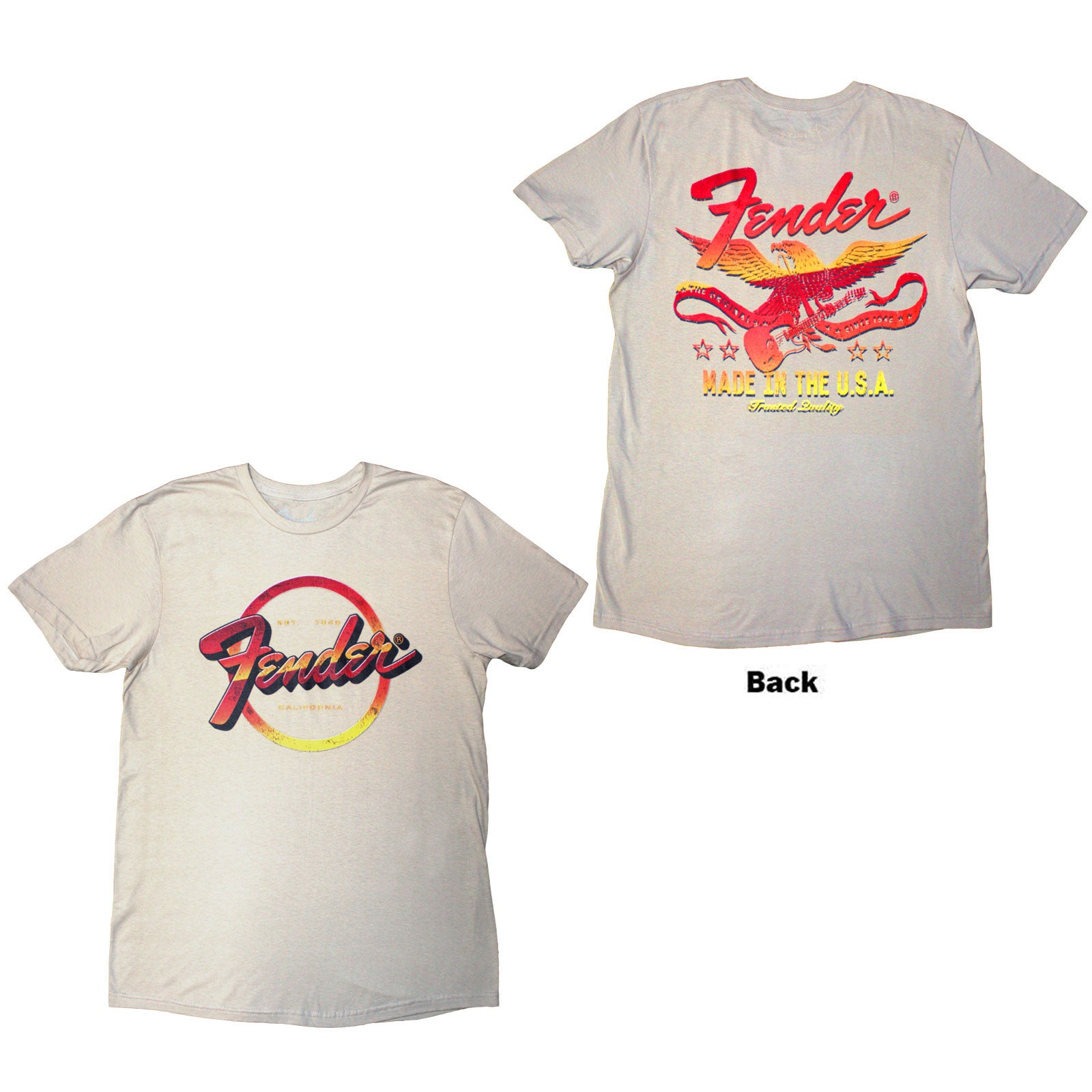 Fender: Made In The USA T-Shirt (Back Print)