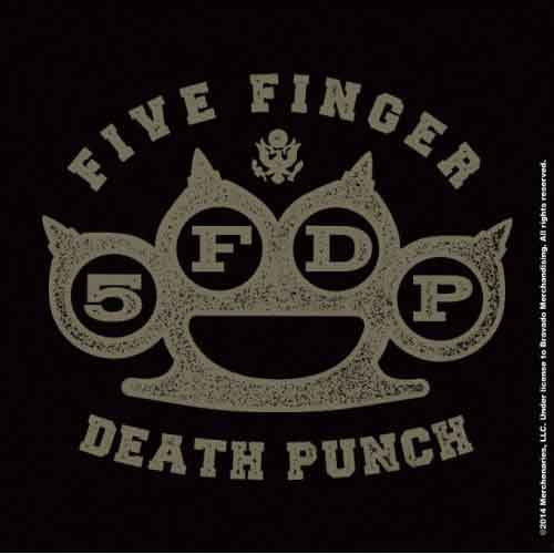 Five Finger Death Punch: Brass Knuckle Coaster – officielt merchandise