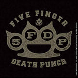 Five Finger Death Punch: Brass Knuckle Coaster – officielt merchandise