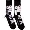 Five Finger Death Punch: Pixeled Skull Ankle Socks