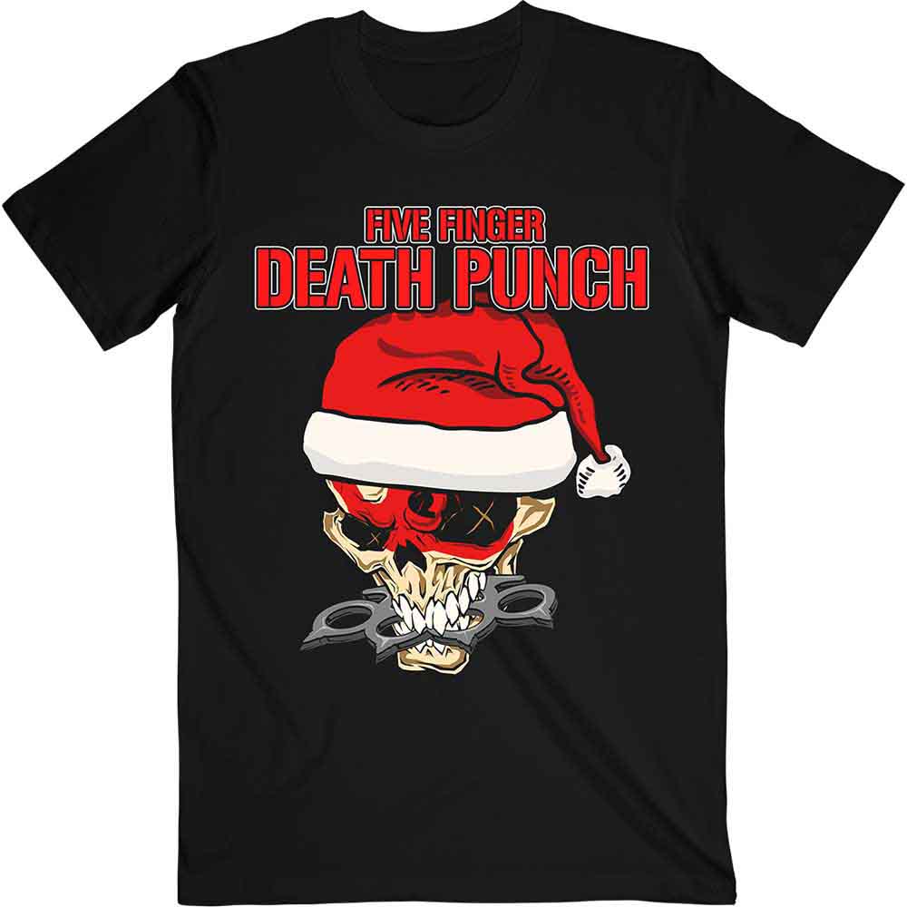 Five Finger Death Punch: Santa Knucklehead T-shirt – officielt merchandise