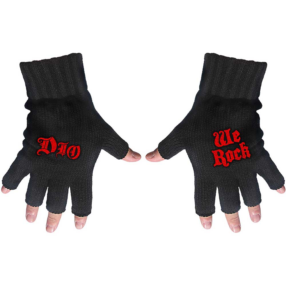 Dio: We Rock Fingerless Gloves