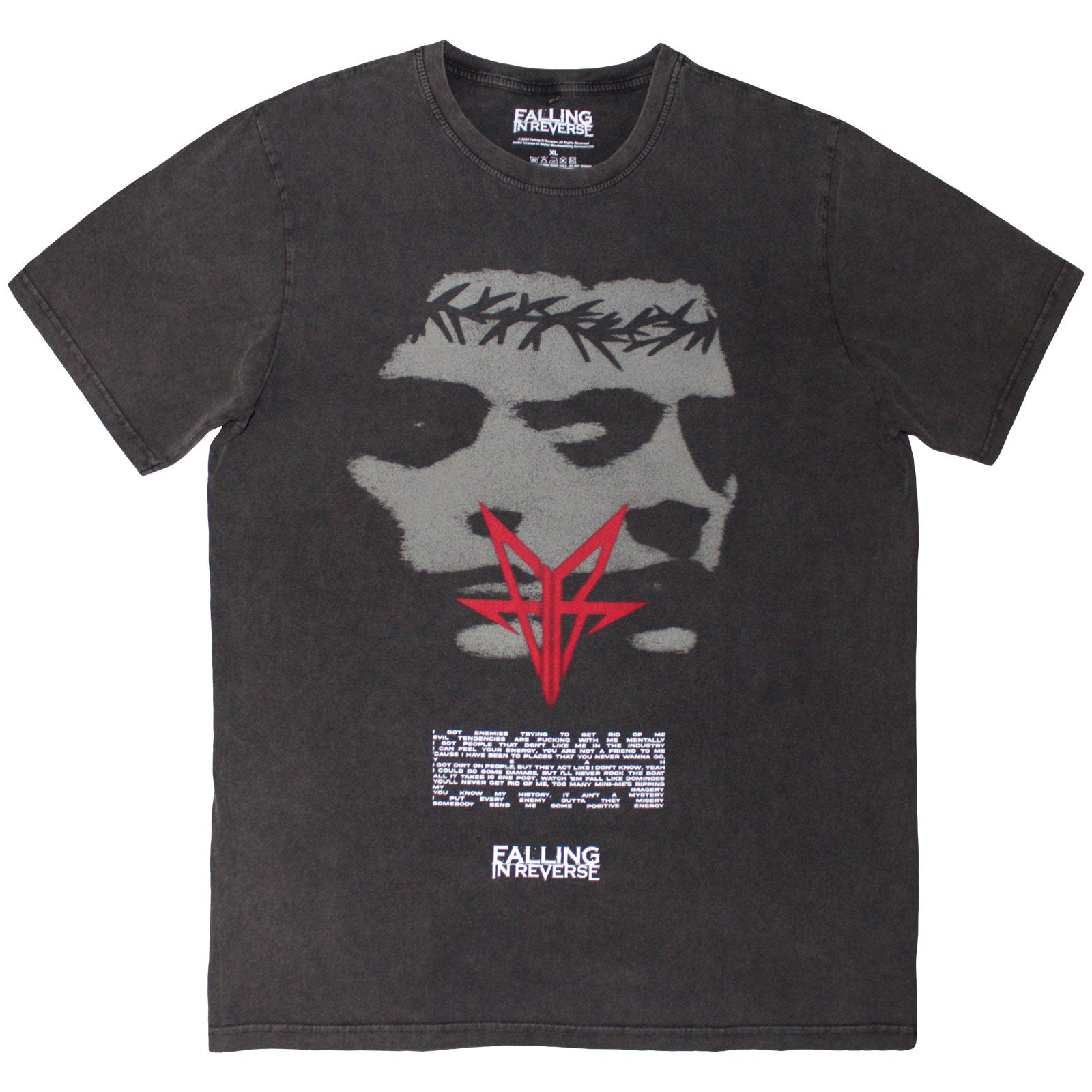 Falling In Reverse: Blur Stone Wash T-Shirt (Wash)