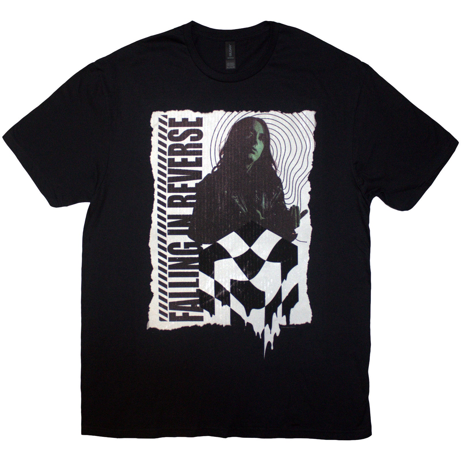 Falling In Reverse: 21 Chequered T-Shirt