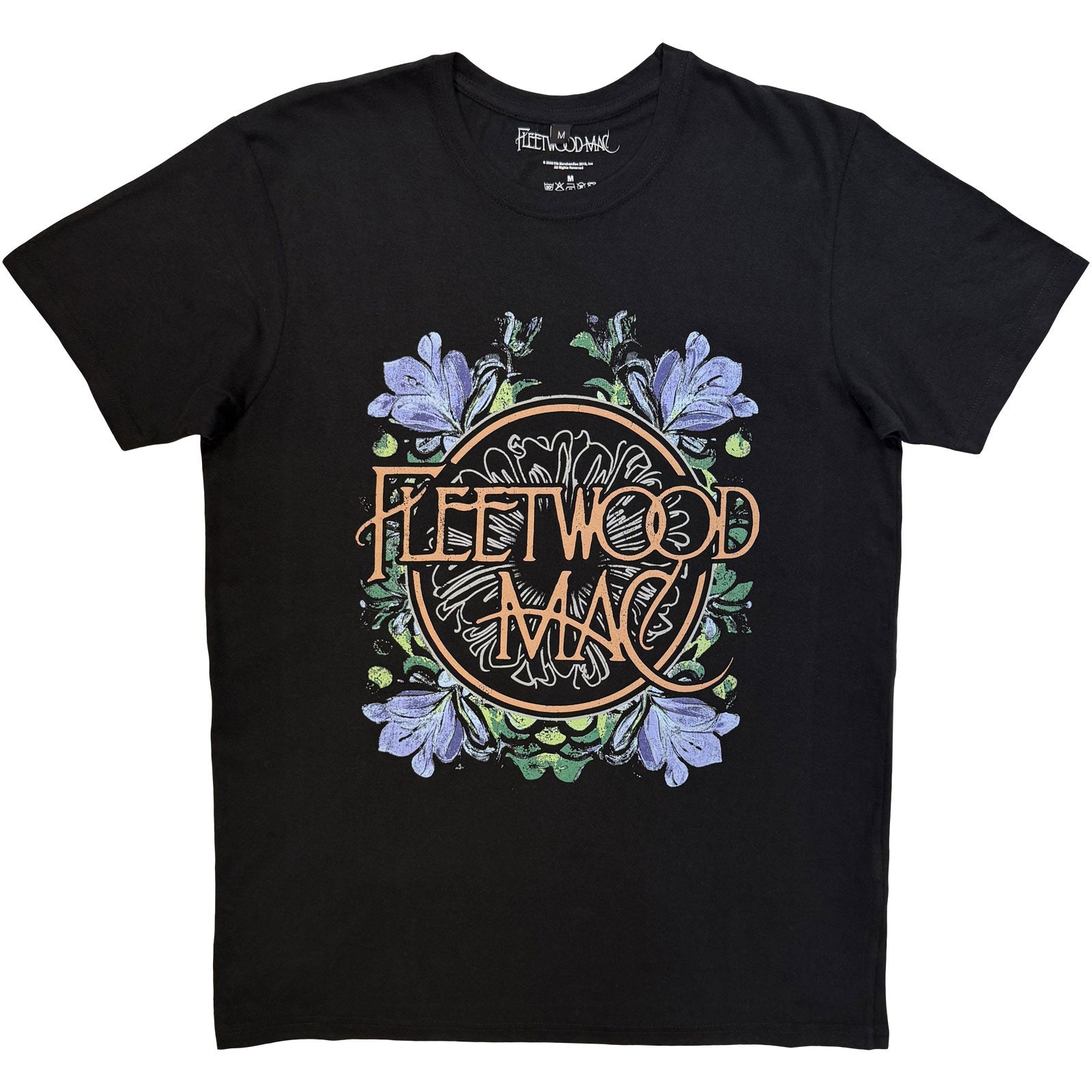 Fleetwood Mac: Circle Floral T-shirt – officielt merchandise