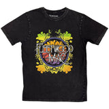Fleetwood Mac: Circle Floral Logo Stone Wash T-Shirt (Wash)