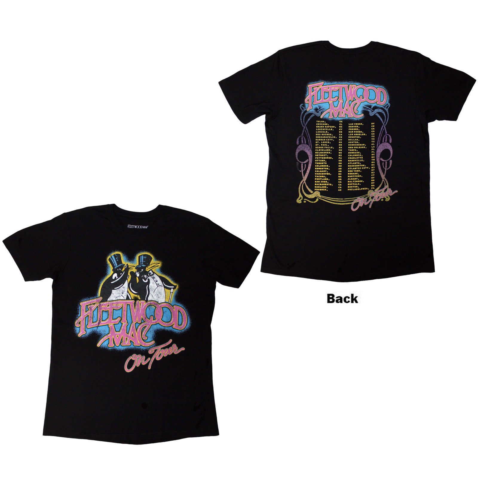 Fleetwood Mac: On Tour T-Shirt (Back Print)