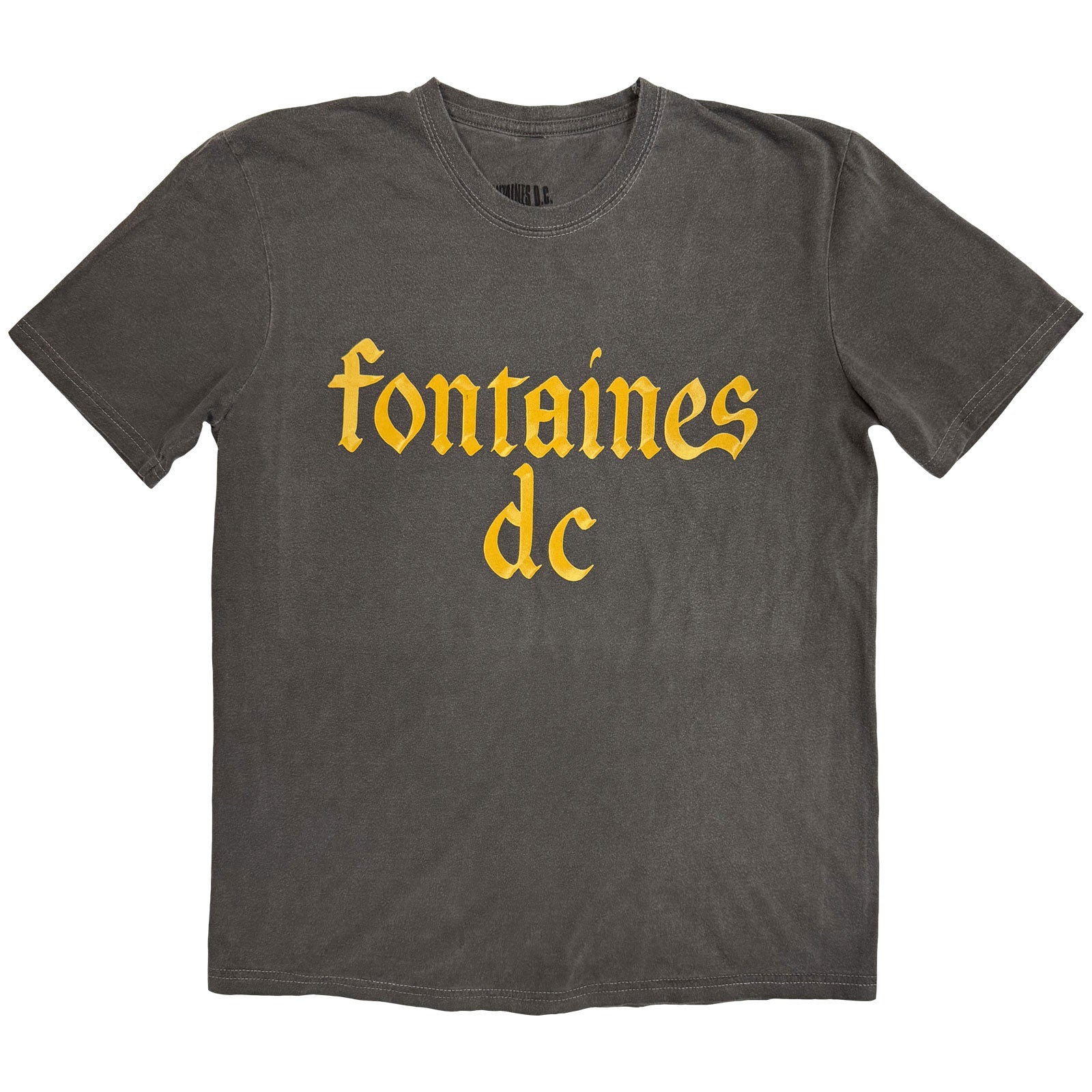 Fontaines D.C.: Gothic Logo Stone Wash Stone Wash T-Shirt (Wash)