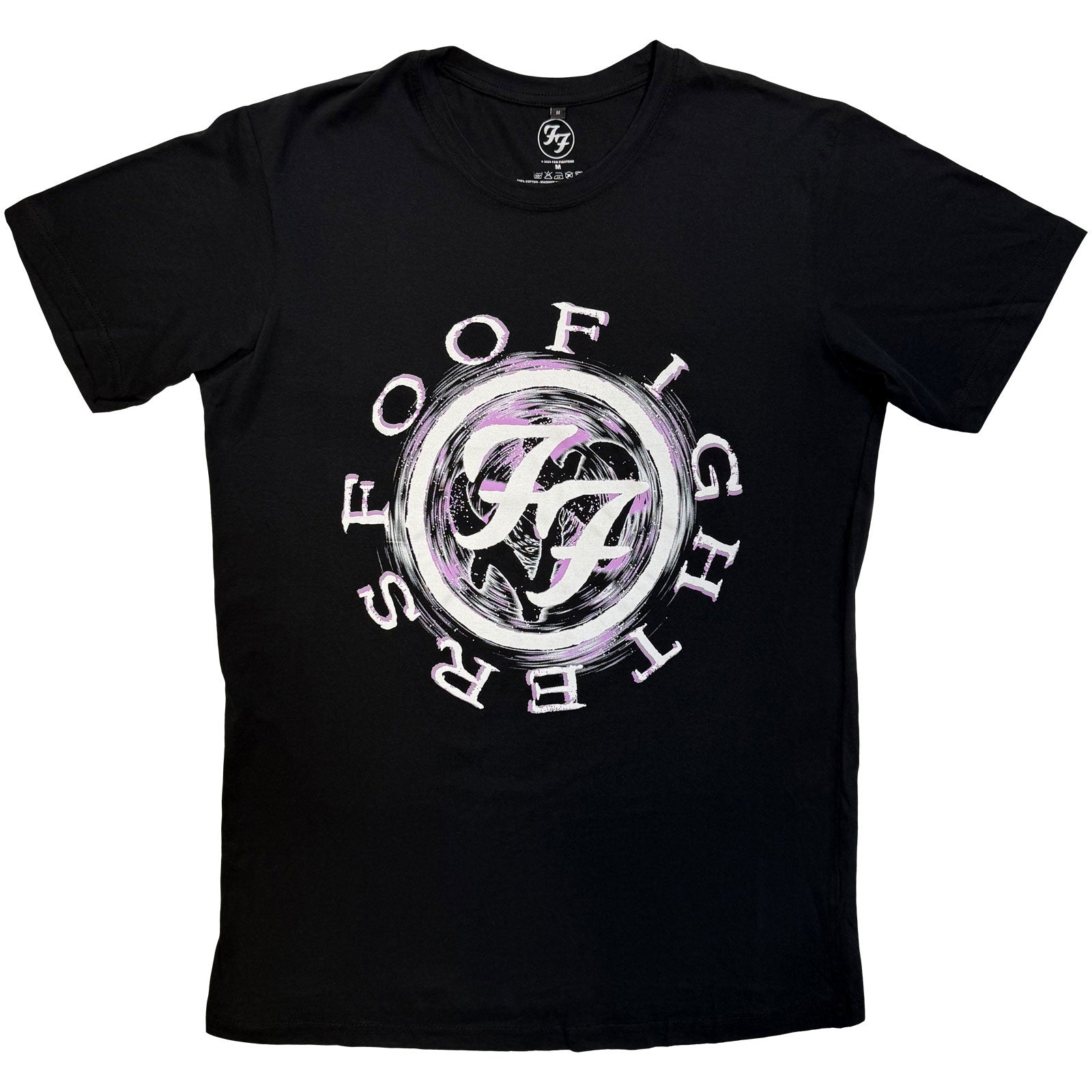 Foo Fighters: Wheel Logo Shadow T-shirt – officielt merchandise