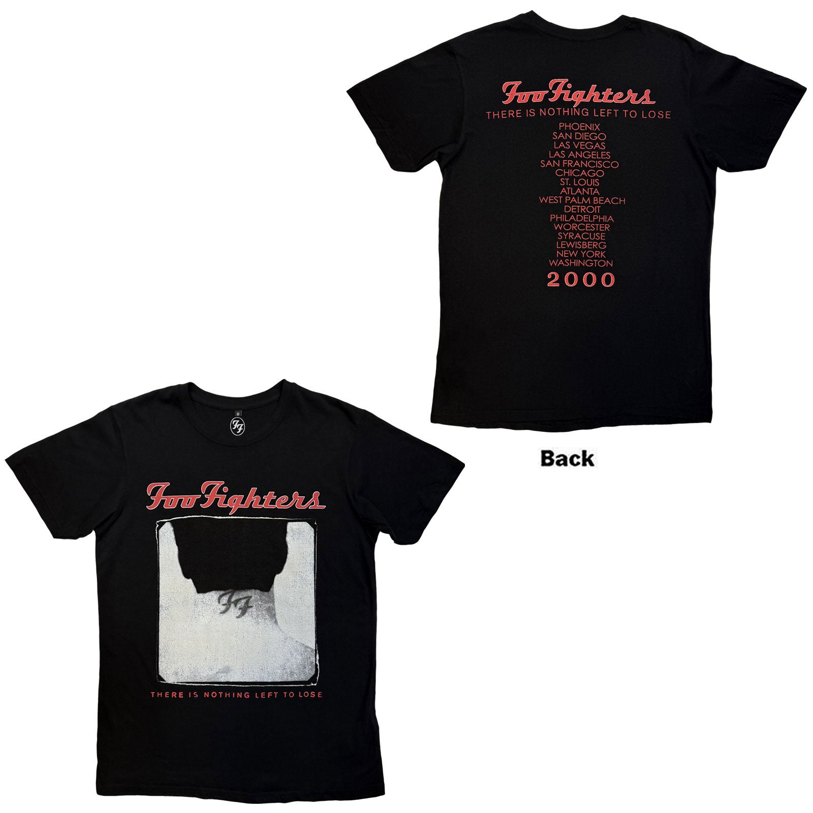 Foo Fighters: Nothing Left To Lose Tour T-shirt – officielt merchandise