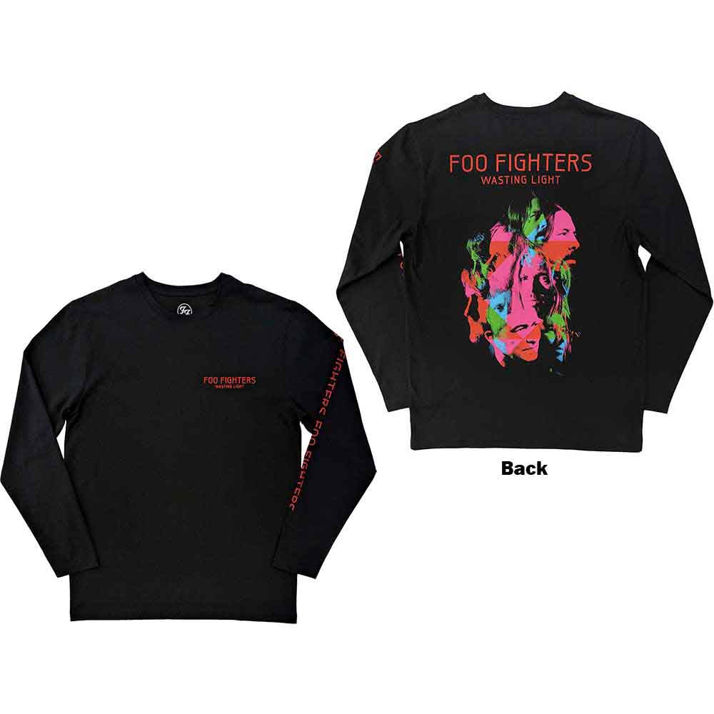 Foo Fighters: Wasting Light (Back & Sleeve Print) Long Sleeve – officielt merchandise