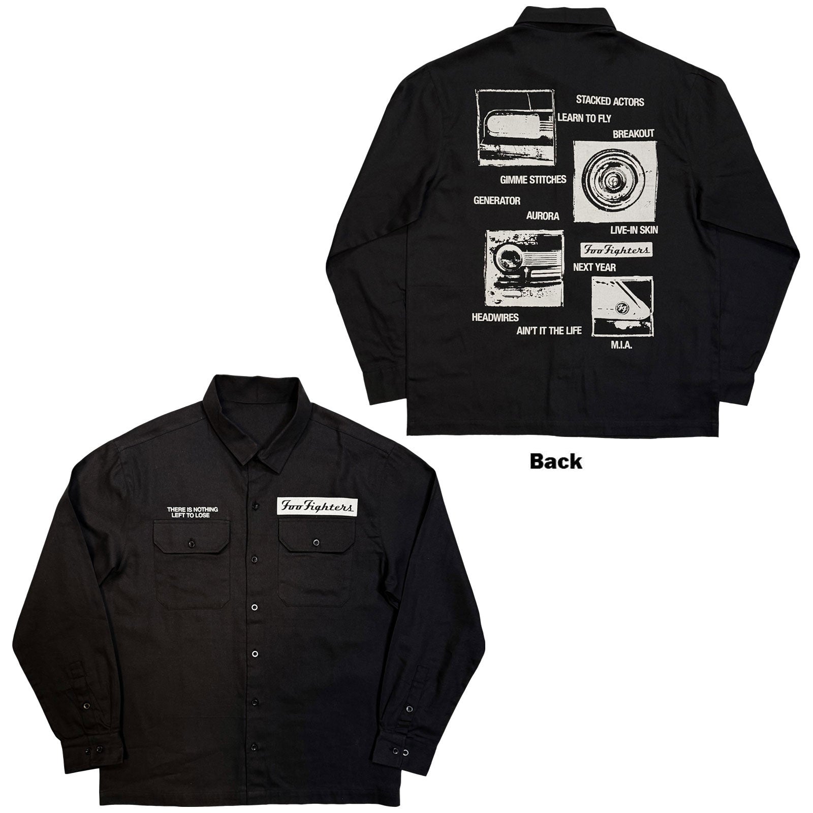 Foo Fighters: Nothing Left To Lose Mono Casual Shirt – officielt merchandise