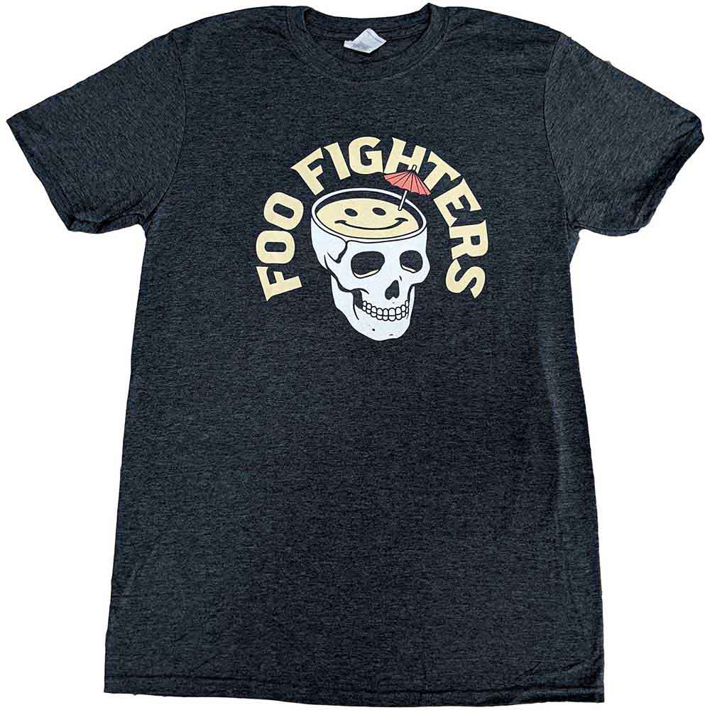 Foo Fighters: Skull Cocktail (Heather) (Ex - Tour) T-shirt – officielt merchandise