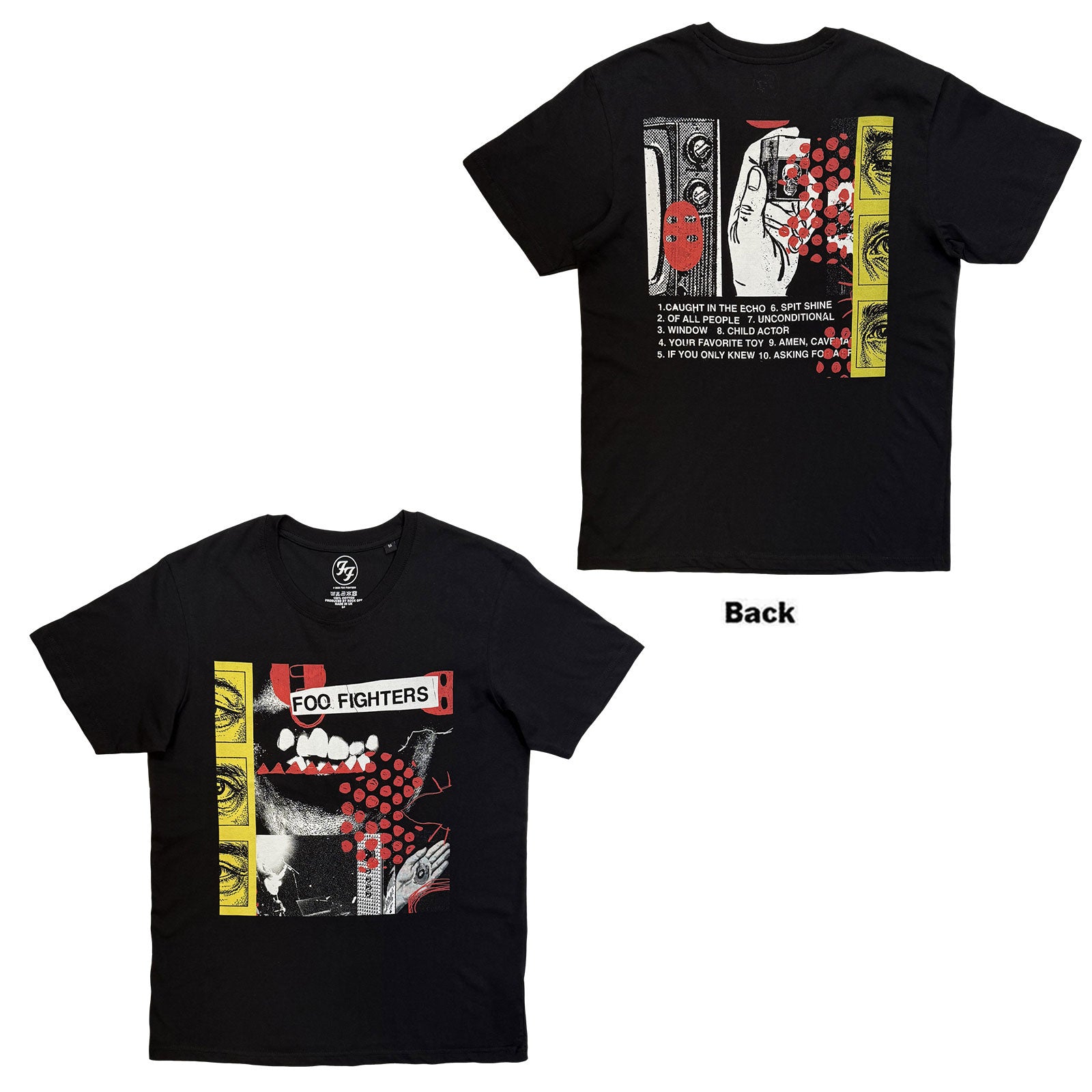 Foo Fighters: Your Favourite Toy Album Tracklist T-shirt – officielt merchandise