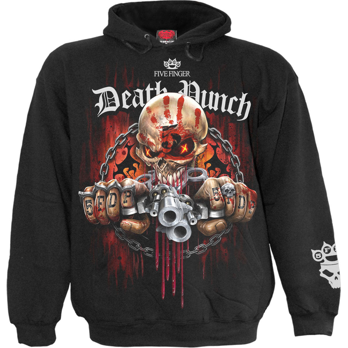 Five Finger Death Punch: Assassin (Back & Sleeve Print) Hoodie – officielt merchandise