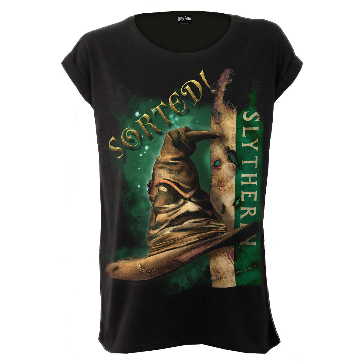 Harry Potter: Slytherin Hat T-shirt – officielt merchandise