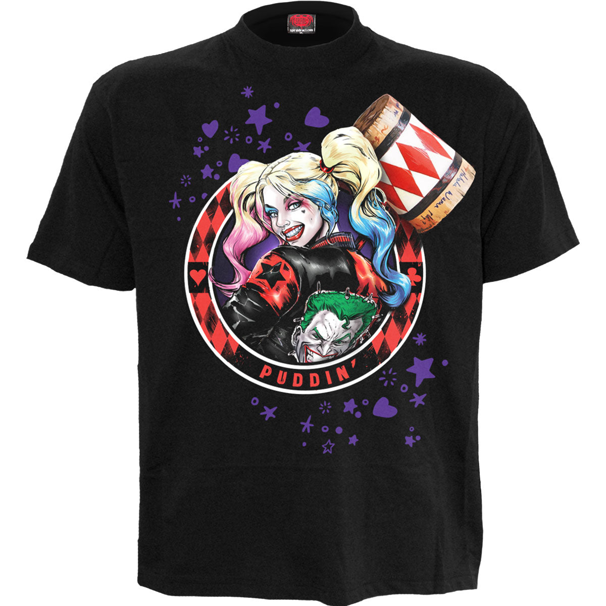 DC Comics: Batman Harley Quinn Puddin' T-shirt – officielt merchandise