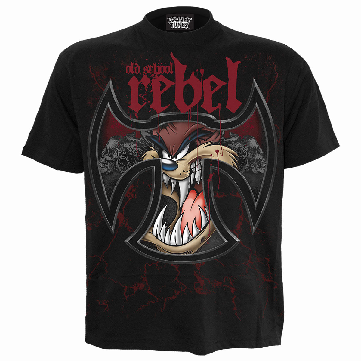 Looney Tunes: Taz Old School Rebel T-shirt – officielt merchandise