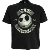 The Nightmare Before Christmas: Jack Crest (Glow) T-shirt – officielt merchandise
