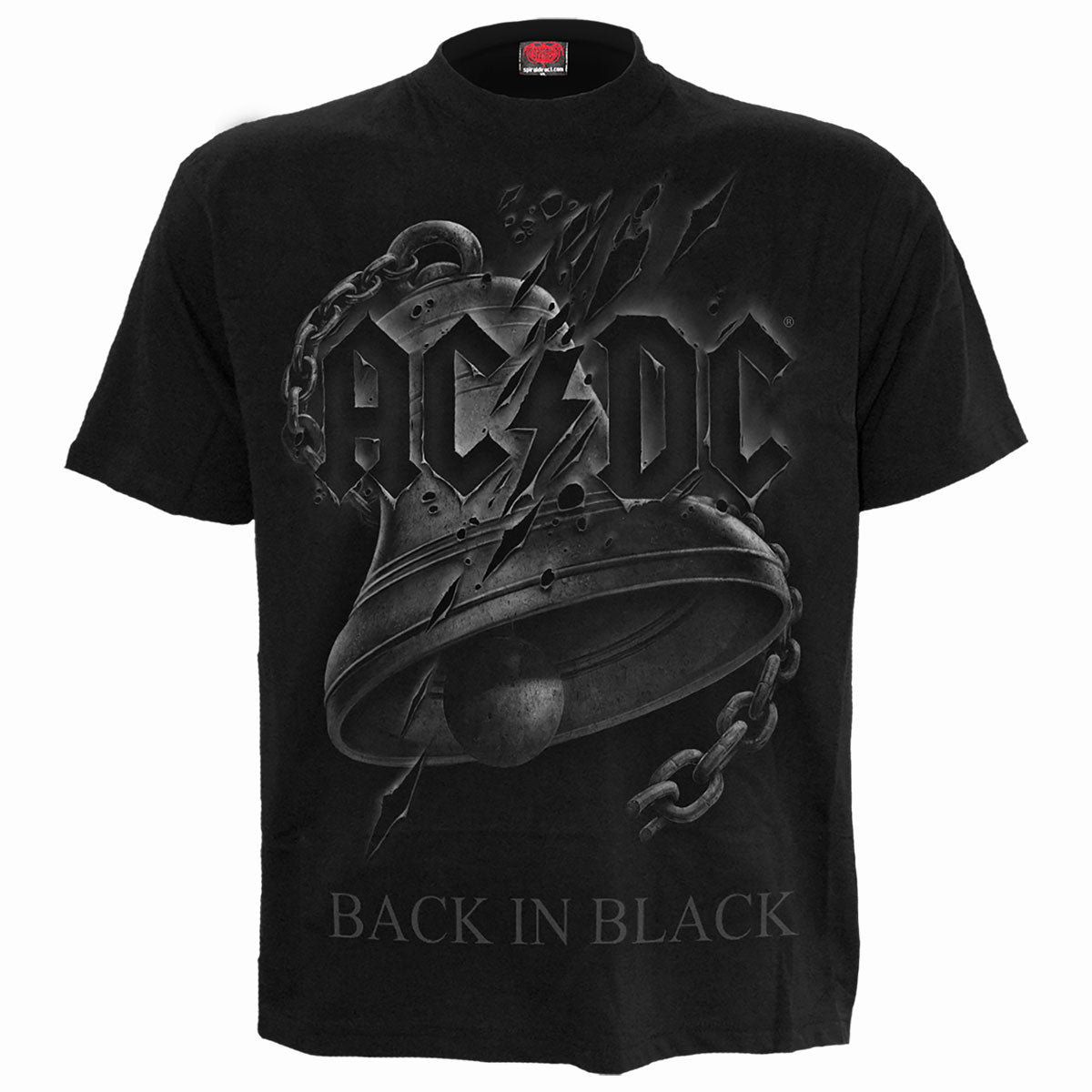 AC/DC: Back In Black Torn T-shirt – officielt merchandise