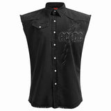 AC/DC: Back In Black Torn Worker Shirt – officielt merchandise