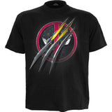 Marvel Comics: Deadpool Slashed T-shirt – officielt merchandise